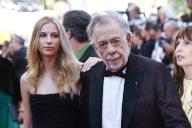Romy Croquet Mars, Francis Ford Coppola, Talia Shire and Robert Schwartzman attend the red carpet premiere of 