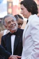 Francis Ford Coppola and Adam Driver attend the red carpet premiere of 