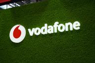 14 May 2024, North Rhine-Westphalia, Cologne: Logo and lettering of VODAFONE , provider for mobile telephony, DSL, cable internet etc. Photo: Horst Galuschka/dpa