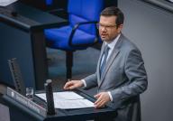 Marco Buschmann, Federal Minister of Justice, speaks on the Bureaucracy Reduction Act at the 170th session of the German Bundestag in Berlin, May 17, 2024