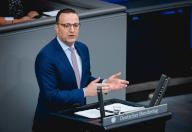 Jens Spahn, CDU, speaks at the 170th session of the German Bundestag in Berlin, May 17, 2024