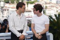 Franz Rogowski and Barry Keoghan pose at the photo call of 