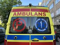 17 May 2024, Poland, Warschau: A Polish ambulance with the inscription "Ambulans" (ambulance) is parked on a road. Photo: Doris Heimann/dpa