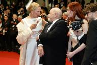 Uma Thurman, Paul Schrader and Taylor Jeanne attend the premiere of 
