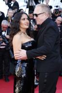 Salma Hayek and François-Henri Pinault attend the red carpet premiere of 