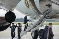 United States President Joe Biden boards Air Force One at Joint Base Andrews, MD, headed to Atlanta, GA to participate in campaign events, May 18, 2024. Credit: Chris Kleponis / Pool via CNP