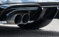 SYMBOL - 18 May 2024, Baden-Württemberg, Rottweil: The exhaust system at the rear of an A3 sedan. Photo: Silas Stein/dpa