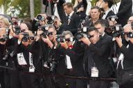 Photographers working at the premiere of 