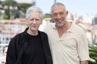 David Cronenberg and Vincent Cassel pose at the photo call of 