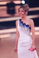 24 May 2024, North Rhine-Westphalia, Cologne: Victoria Swarovski, presenter, smiles on the dance floor in the final of the 17th season of the RTL dance show "Let