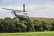 Marine One, with United States President Joe Biden and first lady Dr. Jill Biden aboard, depart Fort Lesley J. McNair in Washington, DC en route to Wilmington, Delaware on Friday, May 24, 2024. Credit: Ron Sachs / Pool via CNP