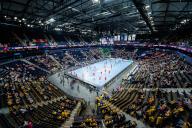 26 May 2024, Hamburg: Handball: EHF European League, Rhein Neckar Löwen - Dinamo Bucharest, Final Four, match for 3rd place, Barclays Arena. View of the Barclays Arena before the game. Photo: Noah Wedel/dpa