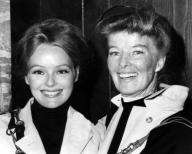 Katharine Houghton and Katharine Hepburn at a press conference, New York, New York, October 1967 Courtesy CSU Archives/Everett Collection.