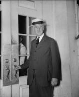 Henry Stimson at the White House, in 1940. He served as Secretary of War from 1940-45 under Franklin D. Roosevelt. (PO-POL-Stimson-Henry-1940_DIG-hec-28906_ARC)