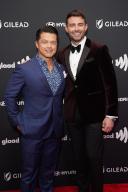 Vincent Rodriguez III, Jonathan Bennett at arrivals for 35th Annual GLAAD Media Awards, New York Hilton Midtown, New York, NY, May 11, 2024. Photo By: Kristin Callahan/Everett Collection