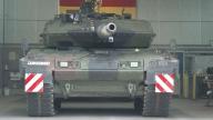 File photo of Leopard 2 A7V battle tank being put through its paces during a road test at the Bundeswehr Technical Center in Meppen. Chancellor Olaf Scholz is under increasing international and domestic pressure to supply German-built Leopard 2 tanks or at least approve their delivery by third countries as a meeting of Ukraine