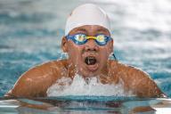Muhd Syahin Adham Muhd Saiful of Selangor competes in the Boys 12-13 Individual Medley Finals on the day three of the 59th MILO\/MAS Malaysia Invitational Age Group at the National Aquatic Centre, Bukit Jalil in Kuala Lumpur, Malaysia on April 28, 2024. (EyePress Newswire\/FL Wong