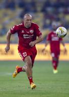 Mikael Silvestre of Manchester Reds in action during the Battle Of The Reds match between Manchester Reds and Liverpool Reds at National Stadium Bukit Jalil in Kuala Lumpur, Malaysia on April 27, 2024. (EyePress Newswire/FL Wong