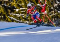 Brennen Rubie of the United States in action during the FIS Men Super-G Ski World Cup in Kitzbuehel, Austria on 20. January 2017. Photo: Gunter Schiffmann/GASPA