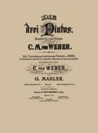 Cover of the vocal score of opera Die drei Pintos by Carl Maria von Weber, 1888. Private Collection.