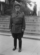Scott, Hugh L. Major General, U.S.A., Chief of Staff, Leaving White House, 1917