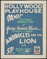 Androcles and the Lion, Los Angeles, 1937. 