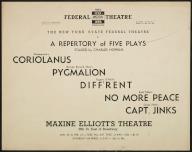 A Repertory of Five Plays, [193-]. 