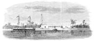 Sketches in the Persian Gulf - Margill, the Residence of the British Consul, near Bussorah, [Basra], 1857. Engraving after a sketch by 