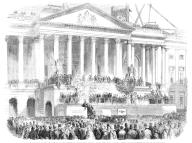 Inauguration of Mr. Buchanan, as President of the United States, at Washington - from a photograph by Whitchurch, 1857. View of 