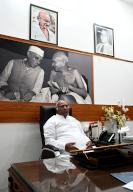 NEW DELHI, INDIA - APRIL 26: Congress President Mallikarjun Kharge during an interview at his residence on April 26, 2024 in New Delhi, India. (Photos by Salman Ali\/Hindustan Times