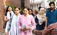 NEW DELHI, INDIA - MAY 5: Medical aspirants after appearing in NEET undergraduate exam at Bhartiya Vidya Bhawan school KG Marg, on May 5, 2024 in New Delhi, India. (Photo by Arvind Yadav\/Hindustan Times