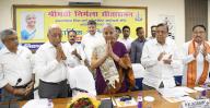 PATNA, INDIA - MAY 21: Union Finance Minister Nirmala Sitharaman being honoured during meeting with officials and members of Bihar Chamber of Commerce at chamber hall on May 21, 2024 in Patna, India. (Photo by Santosh Kumar/Hindustan Times
