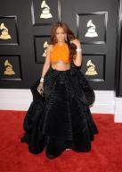 Rihanna at the 59th GRAMMY Awards held at the Staples Center in Los Angeles, USA on February 12