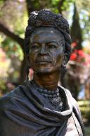 Statue of Frida Kahlo in Frida Kahlo Park, Coyoacan, Mexico