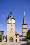 Riedtor and Jacobsturm, Arnstadt, Thuringia, Germany