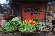 Vegetable, street vendor, Bihar, India