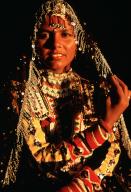 Portrait, woman, Kalbeliya dancer, traditional dress, rajasthan, India