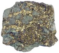 Native Gold, Temiskaming, Ontario Native gold occurs as very small to microscopic particles embedded in rock, often together with silver, quartz or sulfide minerals such as