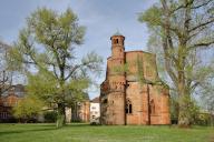 Old tower built in 994, Ottonian, landmark, Mettlach, Saarland, Germany