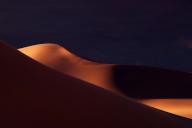 Africa, Namibia, sand dunes of Sossusvlei, structures, sunset