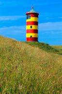 The lighthouse of Pilsum, East Frisia, Pilsum, Federal Republic of