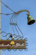 Nose sign, soundbar to the bell, Kaufbeuern, Allgäu, Swabia, Bavaria, Germany