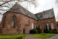 Protestant Reformed St Georges Church, north-east side, in the small town of Weener, district of Leer, Rheiderland, East Frisia, Lower Saxony, Germany