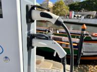Electric vehicle charging station, Close up of electric vehicle charging station
