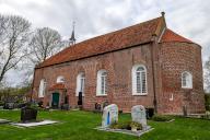 Protestant Reformed Church in Midlum, municipality of Jemgum, district of Leer, Rheiderland, East Frisia, Lower Saxony, Germany