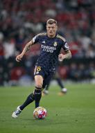 Toni Kroos Real Madrid (08) Action on the ball, Champions League, CL, Allianz Arena, Munich, Bayern, Germany