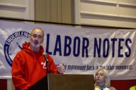 Chicago, Illinois, Shawn Fain, president of the United Auto Workers union, speaks at the conclusion of the 2024 Labor Notes conference. That event brought together 4, 700 union activists who are working to revitalize the labor