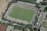 Historical from 1993, Werner Koch Stadium, FC St. Pauli Stadium, aerial view, historical, Millerntor, football, 1st Bundesliga, Hamburg, Germany