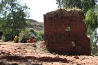 Lalibela, near the eastern group of rock-hewn churches, Ethiopia