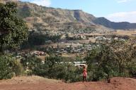 View of the village of Lalibela, Ethiopia